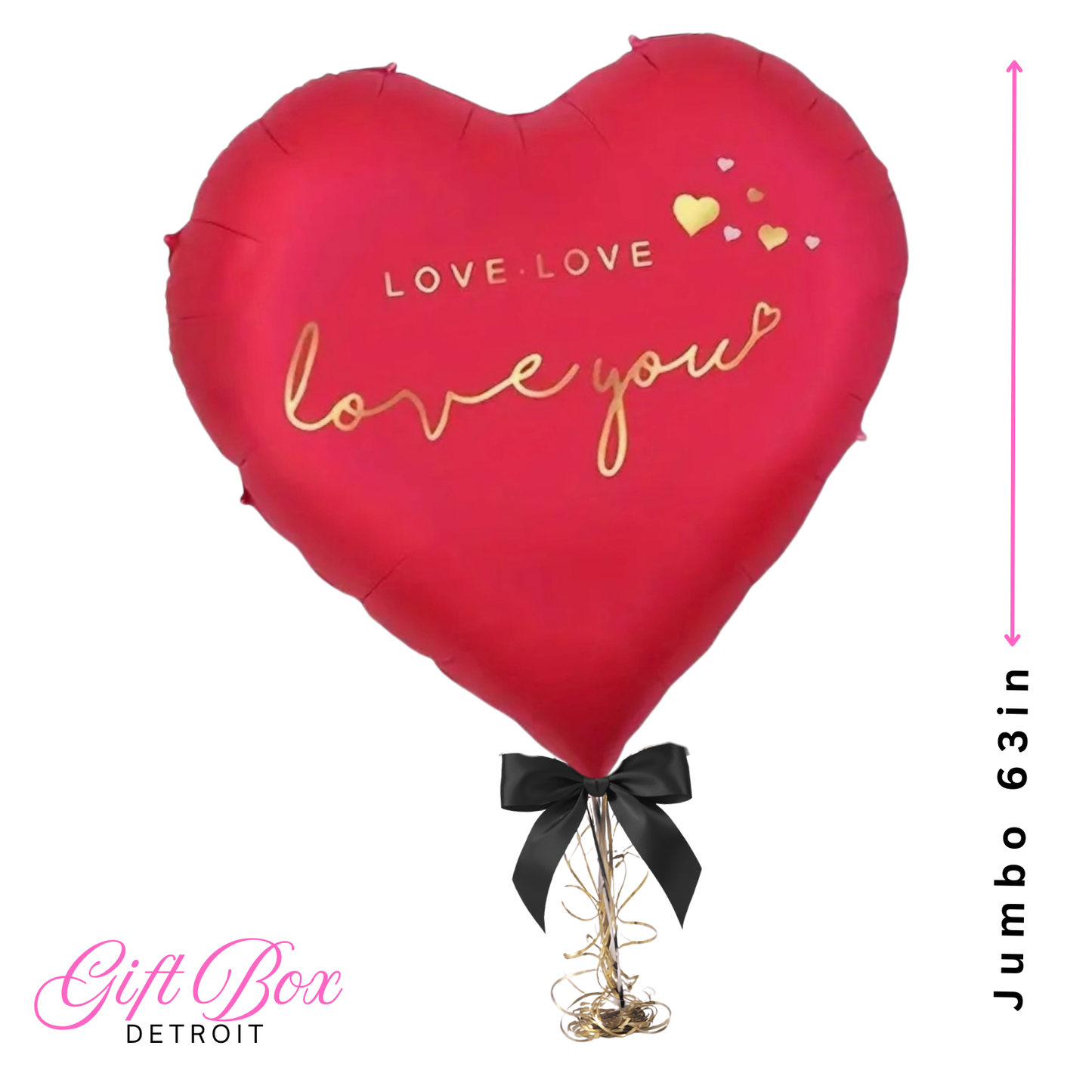 Red Jumbo Heart Premium Bouquet