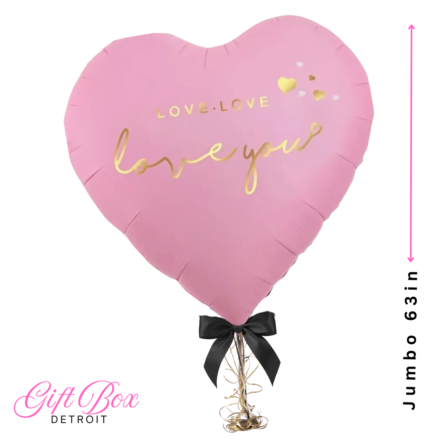 Pink Jumbo Heart Premium Bouquet