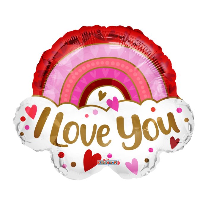I Love You Rainbow Foil Balloon