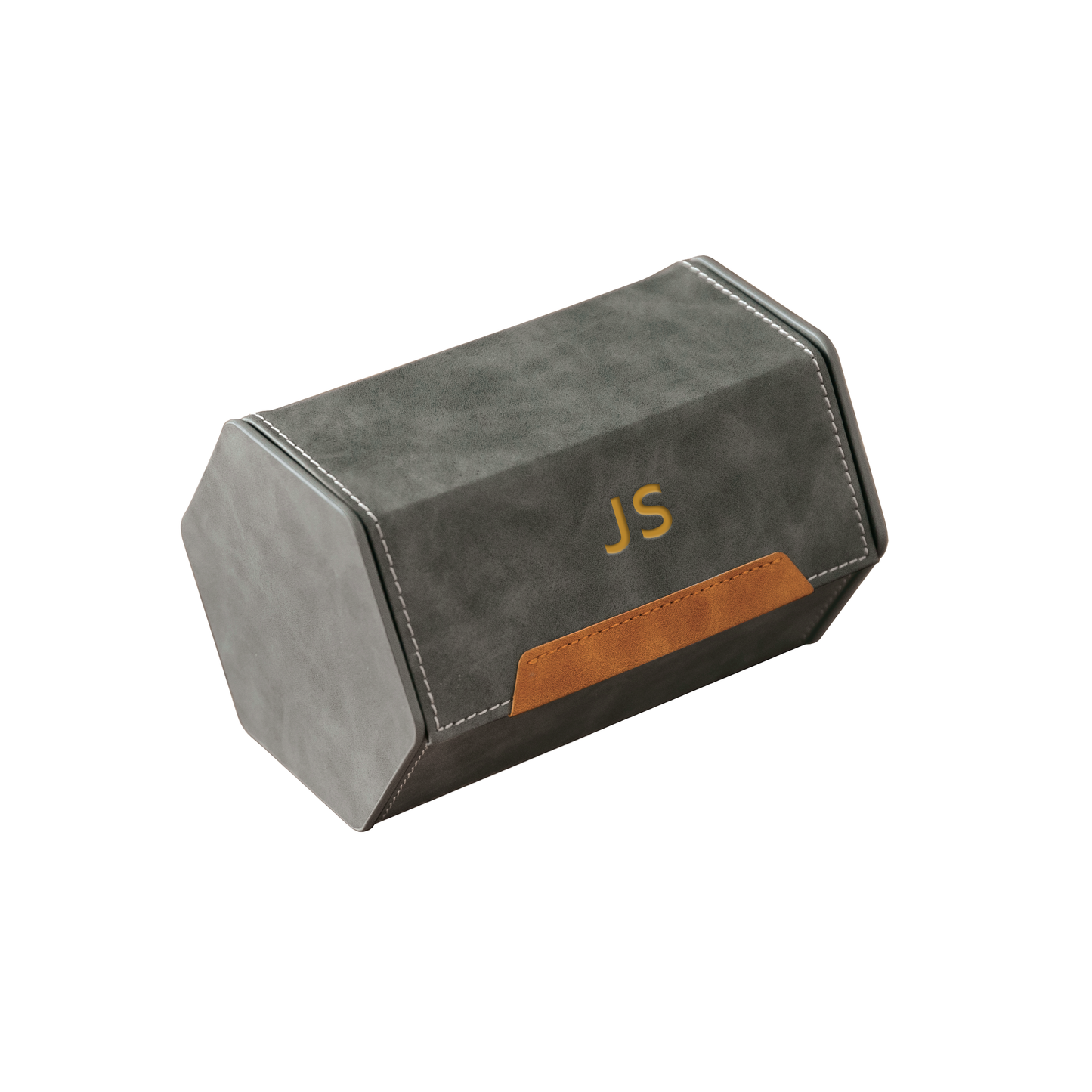 2-Slot Travel Watch Roll - Gray