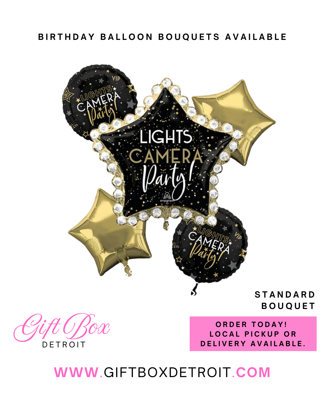 Lights Camera Party Standard Bouquet
