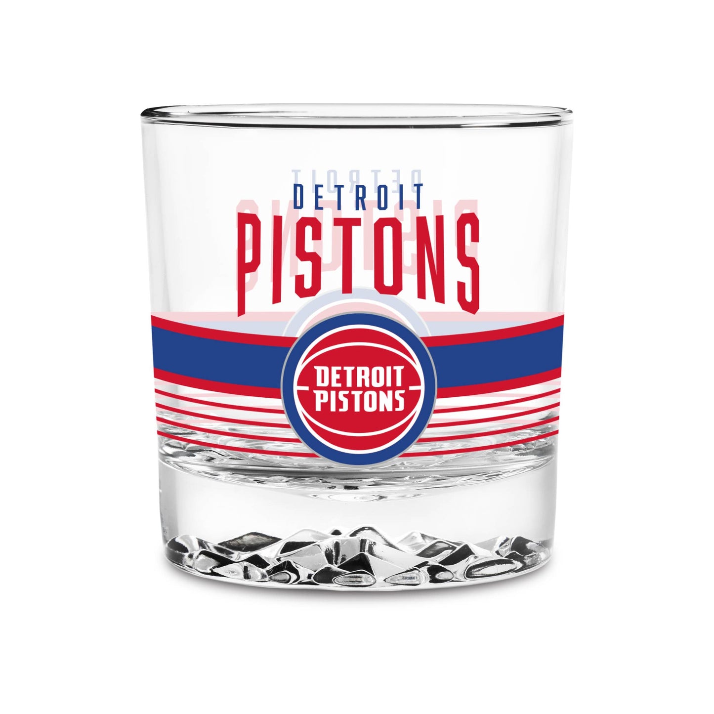 Detroit Pistons 11.5oz Rocks Glass