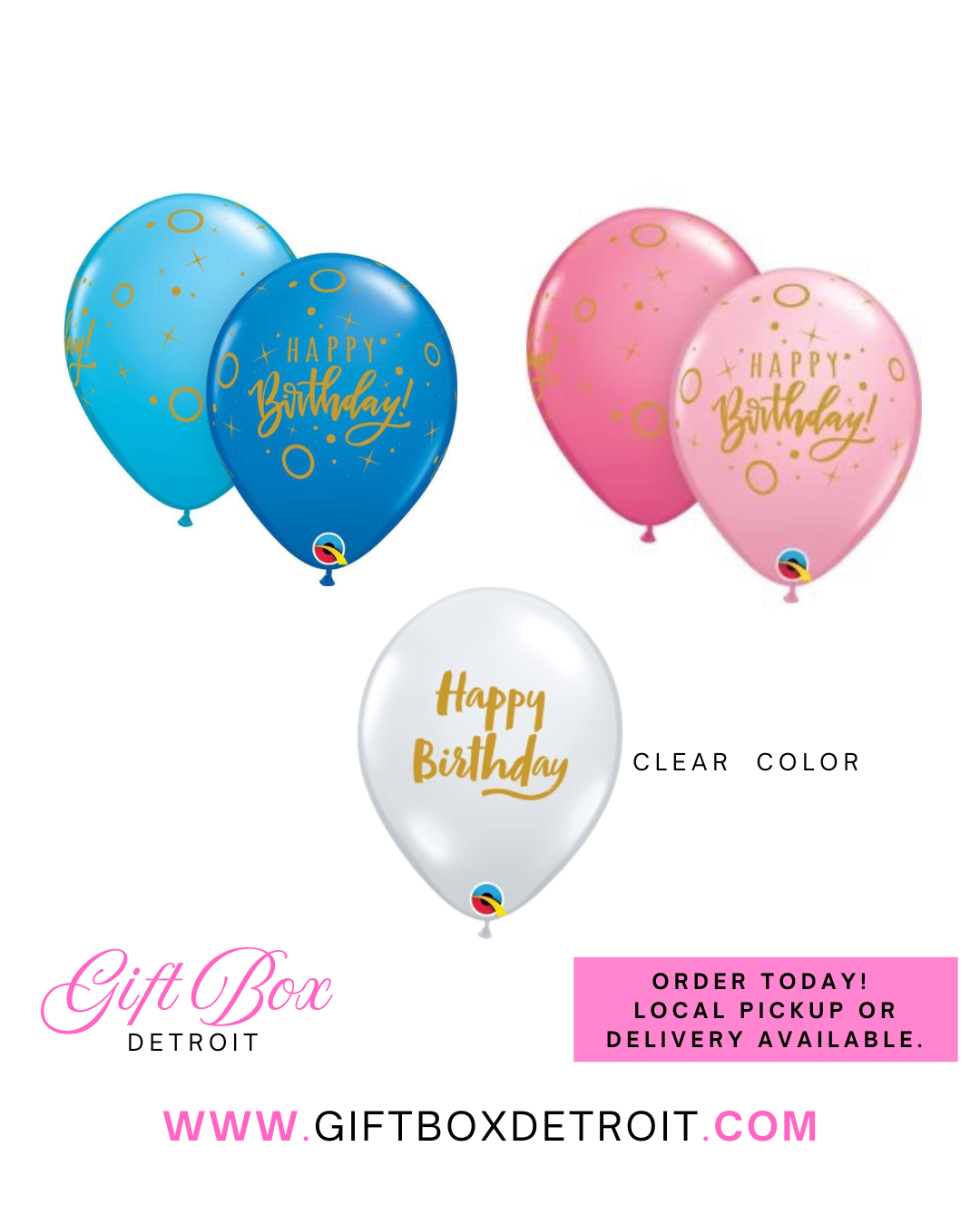 Happy Birthday Script Font (Multiple Colors Available)