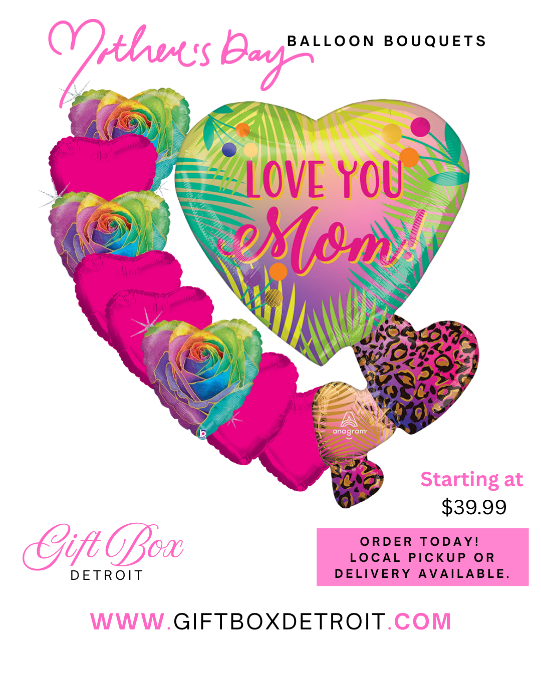 Mother's Day Tropical Balloon Bouquet