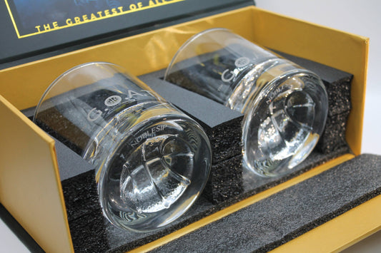 NOBLESIP - Whiskey Glasses PREMIUM Gift Set - for Basketball Lovers