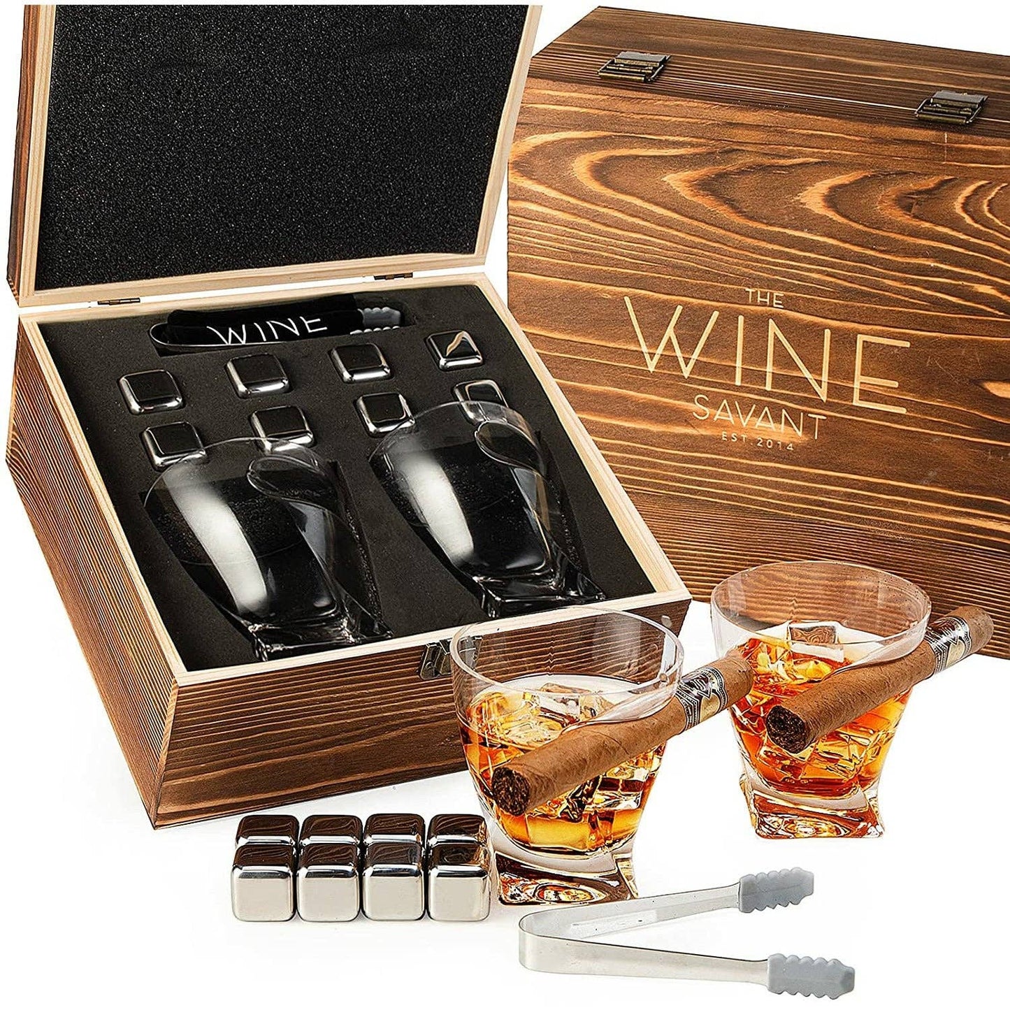 Luxurious Cigar Glasses - Set of 2, 10oz Cigar Holder Glass