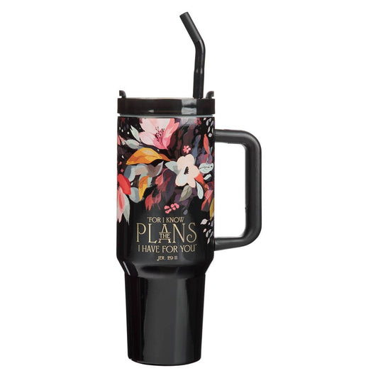 For I Know 40oz Tumbler w/straw - Jer. 29:11