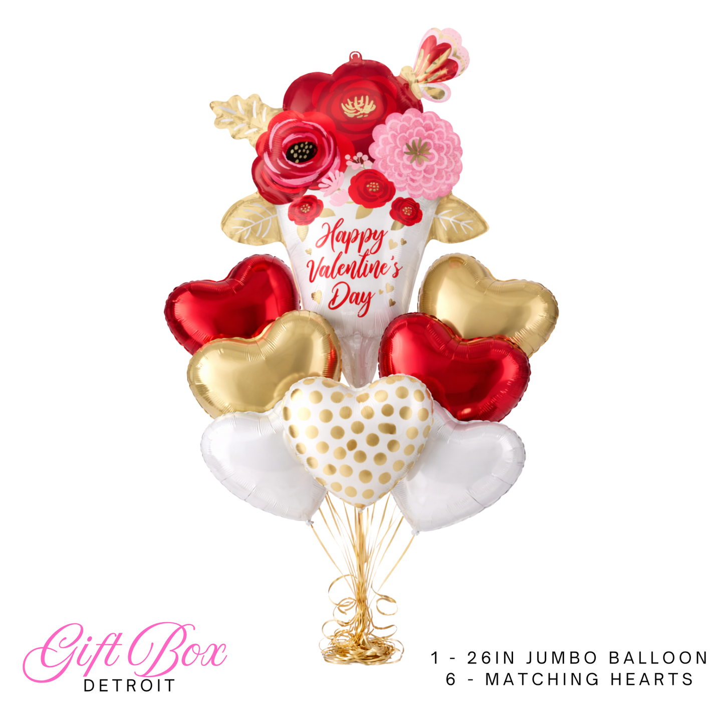 Valentines Flower Pot Premium Bouquet