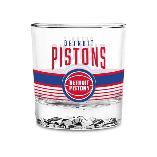 Detroit Pistons 11.5oz Rocks Glass