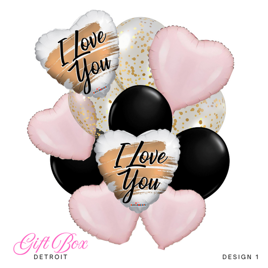 I Love You Brush Strokes Deluxe Bouquet