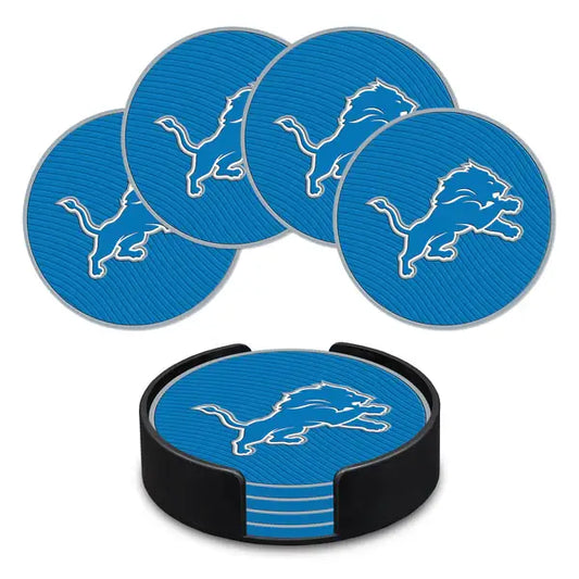 NFL Detroit Lions Molded PVC Coaster (4-Pack)